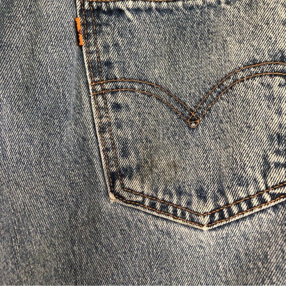 Vintage Levi’s 505 Jeans Orange Tab 90 Straight Leg - Picture 10 of 13